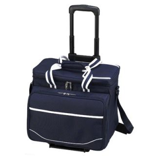 Picnic At Ascot Bold Picnic Cooler for Four with Wheels