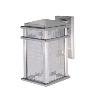 Mission Lodge Mid Size Wall Lantern in Brushed Aluminum