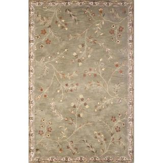 Rizzy Home Floral Grey Rug   FL 122