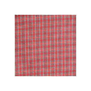 Patch Magic Red Plaid and Green Black Lines Curtain Valance