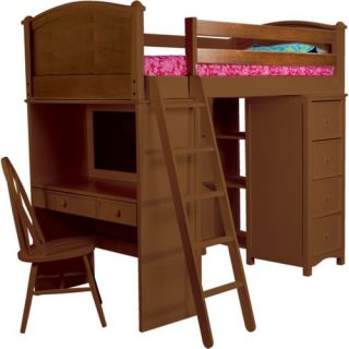 InRoom Designs Twin over Twin Bunk Bed   B127C / B127H