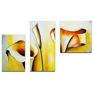 My Art Outlet Hand Painted Go Your Own Way 3 Piece Canvas Art Set
