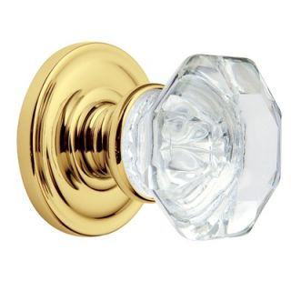 Baldwin Filmore Privacy Crystal Knob with Rope Style Rose   5800
