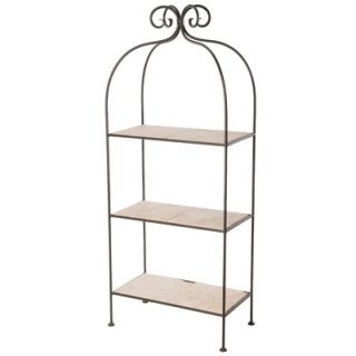 Stone Country Ironworks Scroll 3 Tier Double Width Standing Glass