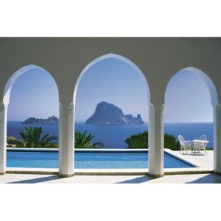 Brewster Home Fashions Komar Pool and Arches, Mallorca 8 Panel