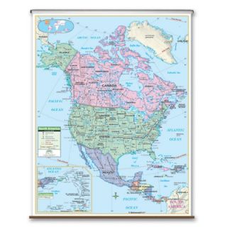 Universal Map Primary Wall Map   North America