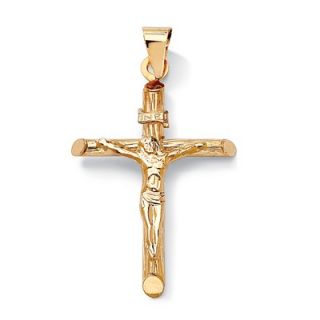 Palm Beach Jewelry 14K Gold Crucifix Charm Pendant