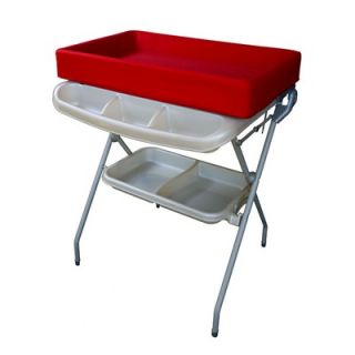 Baby Diego Posh Baby Bath and Changing Table in Red