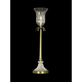 Dale Tiffany One Light Crystal Buffet Lamp in Light Antique Brass