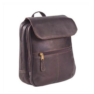 Clava Leather Vachetta Flap Organizer Backpack