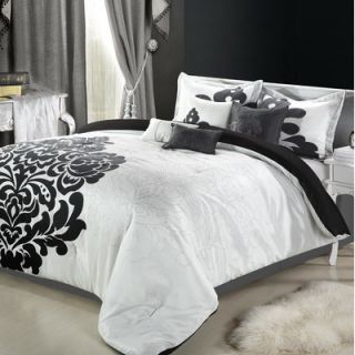 Luxury Home Tramore 8 Piece Faux Silk Comforter Set