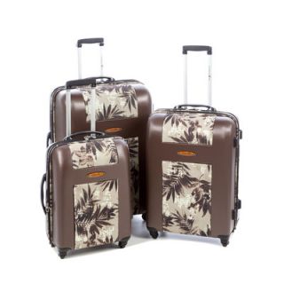 Caribbean Joe Cayman Hard sided 3 Piece Spinner Luggage Set