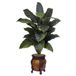 Nearly Natural Giant Spathyfillum with Decorative Vase Silk Plant