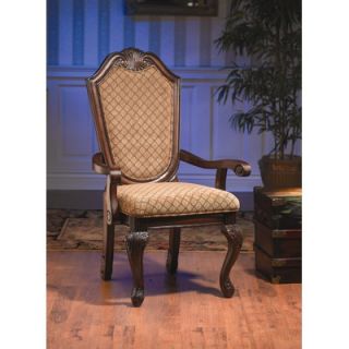 AA Importing Upholstered Arm Chair in Dark Brown