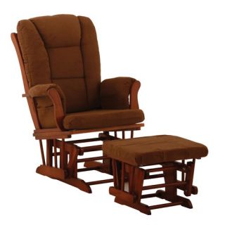 Tuscany Glider and Ottoman in Cognac / Chocolate