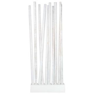 Jeffan Awie Room Divider in White   GR AWD111 WH