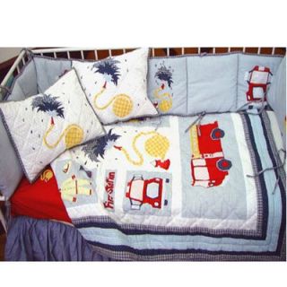 Patch Magic Fire Truck Crib Bedding Collection   FRTR Series