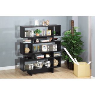 Hokku Designs Celio Three Tier Bookcase / Display Cabinet in Black