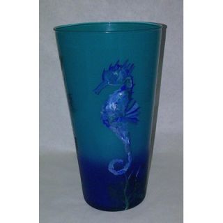Womar Glass Sea Horse Vase   GD015086