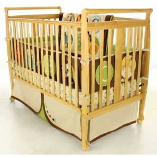 Dream On Me Bella 2 in 1 Convertible Sleigh Crib in Natural