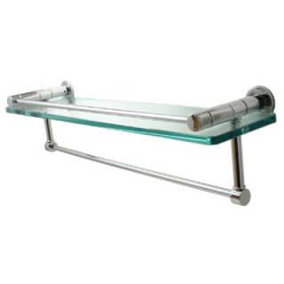 Allied Brass Universal 22 Glass Shelf with Towel Bar and Rail   FR