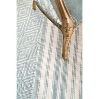 Dash and Albert Rugs Woven Light Blue/Ivory Rug