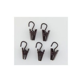 Rod Desyne Clip with Hooks in Cocoa (Set