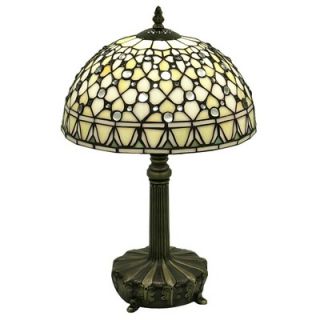 Warehouse of Tiffany White Jewel Table Lamp   T12043TGRA