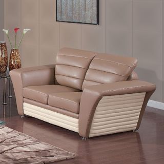 Global Furniture USA Alias Bonded Leather Loveseat   A163 R2V L