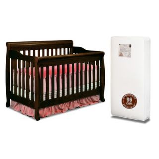 AFG International Furniture Alice 3 in 1 Crib w/ Toddler Guardrail and