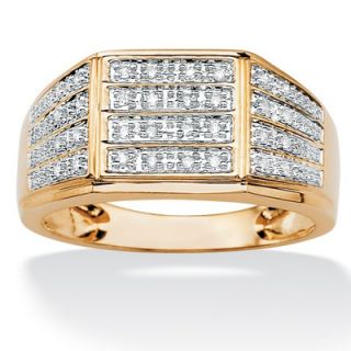 Palm Beach Jewelry Mens Multi Row Diamond Ring