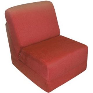 Teen Chair in Red Micro Suede