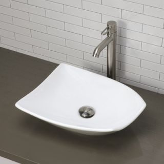 DecoLav Classically Redefined Non Symmetrical Vessel Sink in White