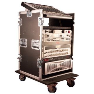 Gator Cases Pop Up Console Audio Road Rack Case   G TOUR PU BLK