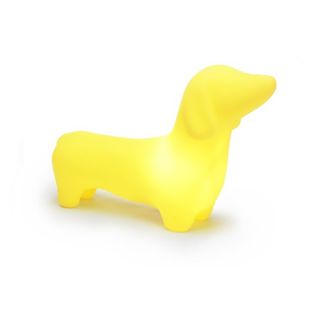 Dachshund Dog Pet Lamp in Mellow Yellow
