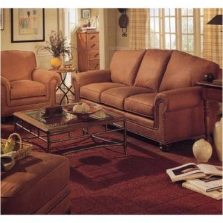 Classic Leather Provost Leather Sleeper Sofa and Chair Set   8053