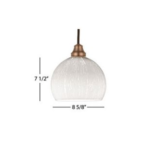 WAC Park Slope Flexrail2 Fluorescent Pendant with White Glass Shade