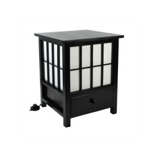 Oriental Furniture Hokkaido Table Lamp with Drawer   LMP HOKK3
