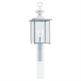 Sea Gull Lighting Jamestowne Post Lantern in White