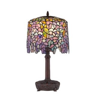 Quoizel Tiffany Purple Wisteria 1 Light Table Lamp
