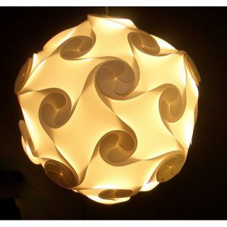 Large Orbital Lightshade in White by Electric Firefly