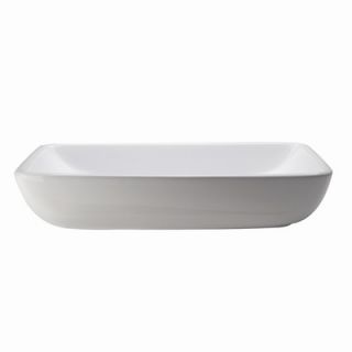 DecoLav Classically Redefined Rectangular Vessel Sink in White
