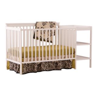 Storkcraft Milan 2 in 1 Fixed Side Convertible Crib Changer in White