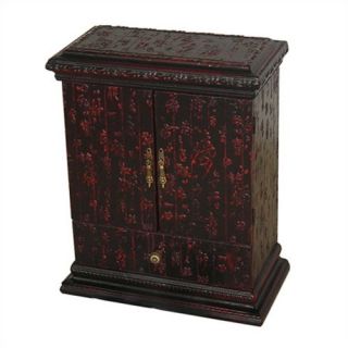 Oriental Furniture Chinese Calligraphy Multimedia Cabinet  