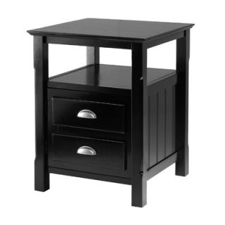 Winsome Timber 2 Drawer Nightstand
