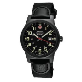 Wenger Swiss Gear Classic Field Military Wrist Watch with Gun Metal