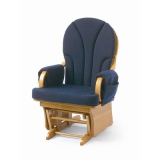 Foundations Lullaby Adult Glider Rocker in Natural / Blue