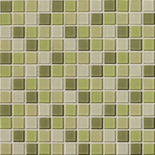 Daltile Isis 12 x 12 Glass Mosaic Tile in Kiwi Blend   IS2711MS1P