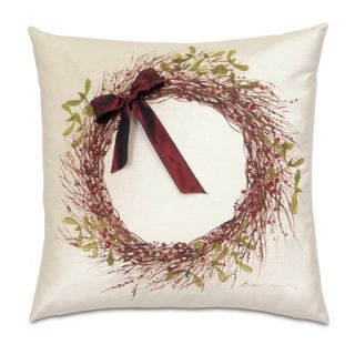  Accents Deck The Halls Holly Wreath Decorative Pillow   ATE 203