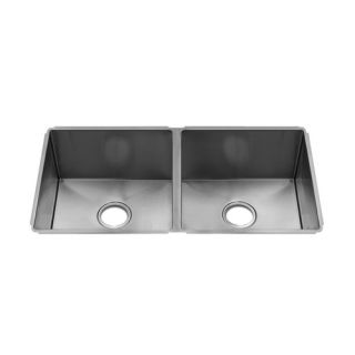 J7 11 x 17.25 Undermount Stainless Steel Double Bowl Kitchen Sink